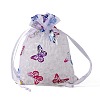 Rectangle Printed Organza Drawstring Bags LS-CON-PW0001-057A-3