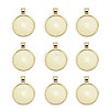 Tibetan Style Alloy Pendant Cabochon Settings LS-TIBE-R295-055G-LF-1