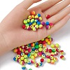 Rubberized Style Acrylic Beads MACR-YW0002-88-4