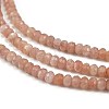 Natural Peach Moonstone Beads Strands G-H003-E10-01-3