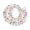 Electroplate Transparent Glass Beads Strands X-EGLA-N022-04A-D18-2