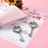 2Pcs 2 Style Alloy Magnetic Locket Pendants PALLOY-TA0002-32M-16