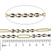 304 Stainless Steel Enamel Figaro Chains CHS-U003-02G-16-2