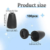 Plastic Cord End Caps LS-FIND-WH0750-205-2