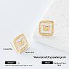 304 Stainless Steel Enamel Stud Earrings for Women VU1014-3-1