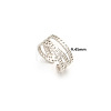 304 Stainless Steel Cuff Open Rings WGC3834-02-1