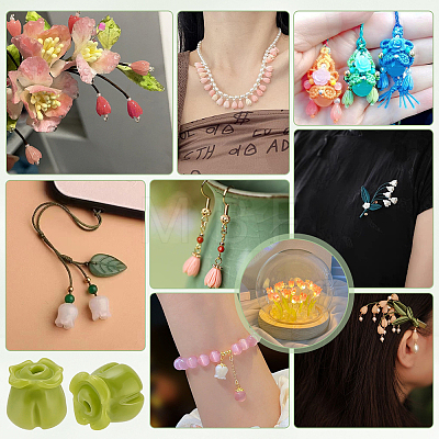 150Pcs Opaque Resin Imitation Shell Beads RESI-PH0002-77A-1