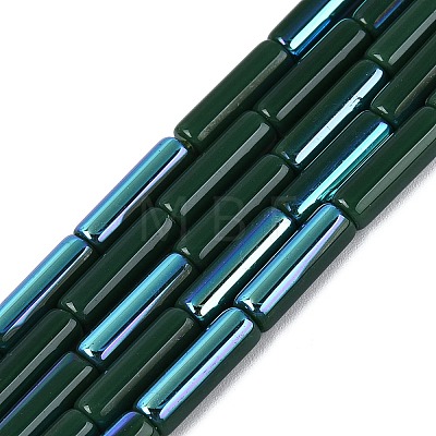 Electroplate Opaque Glass Beads Strands EGLA-Q132-02A-F03-1