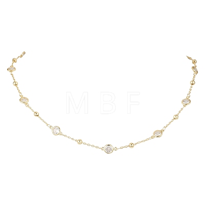 Brass Satellite Chains Necklaces NJEW-JN05254-1
