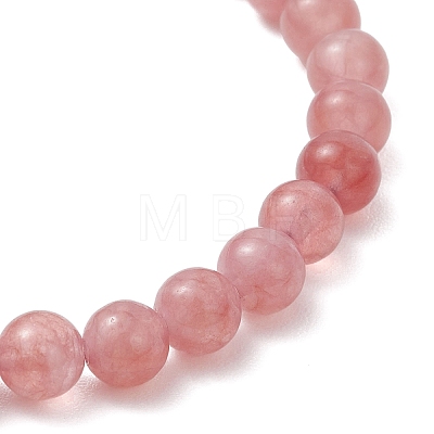 Natural Quartz Beaded Stretch Bracelets for Women Men BJEW-JB12965-02-1
