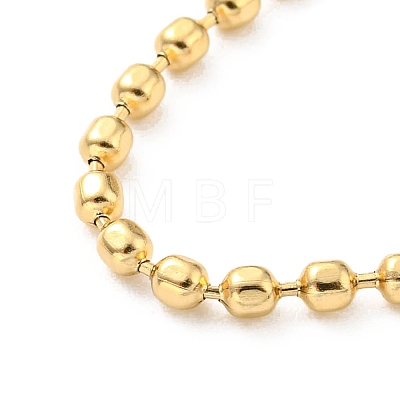 304 Stainless Steel Ball Chain Bracelet for Women BJEW-B064-12G-1