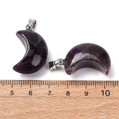 Natural Amethyst Pendants G-F820-02L-17-1