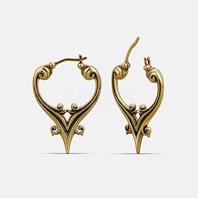 Alloy Hoop Earrings for Women WG4133B-02-1
