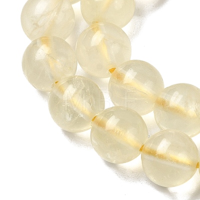 Natural Lemon Quartz(Heated) Beads Strands G-G286-A04-8mm-01-1