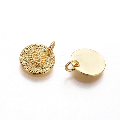 Brass Rough Surface Charms LS-KK-I656-04G-1