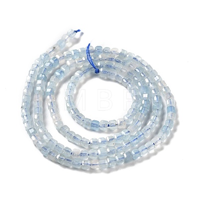 Natural Aquamarine Beads Strands G-D467-A10-1