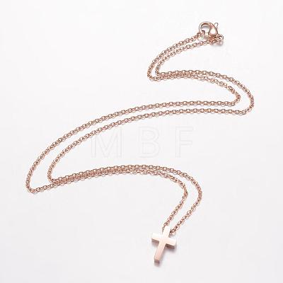 304 Stainless Steel Pendant Necklaces NJEW-D277-27-1