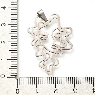 304 Stainless Steel Pendants STAS-Z119-11P-1