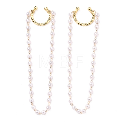 Brass Cuff Earrings EJEW-JE04356-1