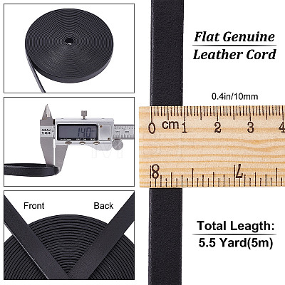 Gorgecraft Flat Leather Jewelry Cord WL-GF0001-06A-01-1