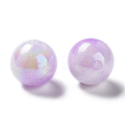 Two Tone Opaque Acrylic Beads SACR-P024-01B-W05-1