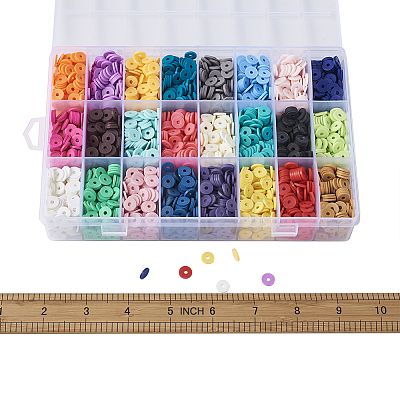 Handmade Polymer Clay Beads CLAY-TA0001-04-1
