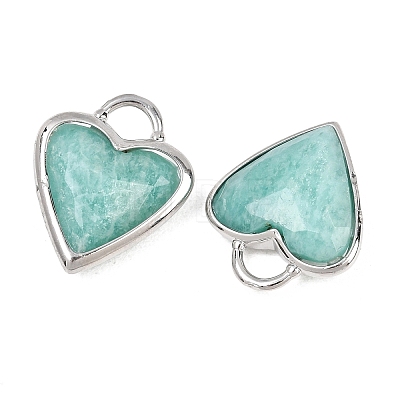 Natural Amazonite Faceted Pendants G-Z154-01P-03-1