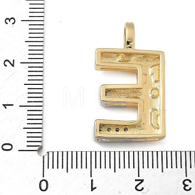 Brass Micro Pave Cubic Zirconia Pendants KK-B126-02G-E-1