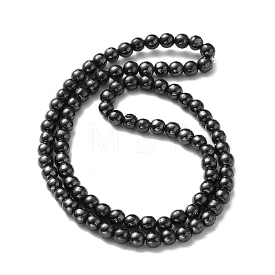 Non-Magnetic Synthetic Hematite Beads Strands G-H1624-4mm-AB-1