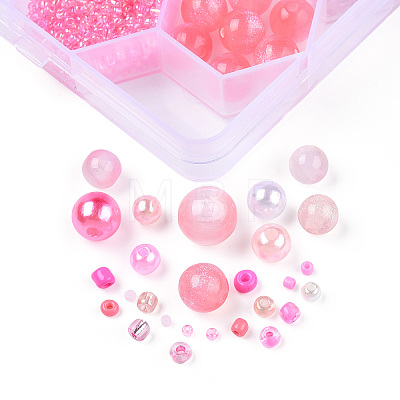 DIY 24 Style Acrylic & Resin Beads Jewelry Making Finding Kit DIY-NB0012-01H-1