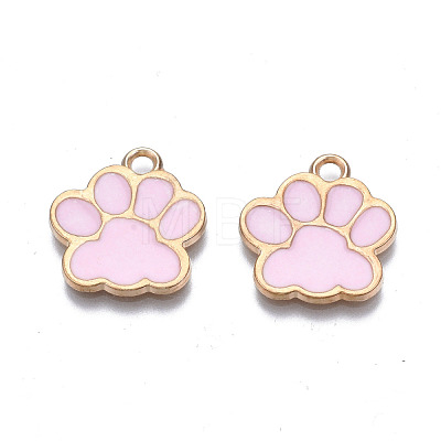 Alloy Enamel Pendants ENAM-T016-22LG-RS-1