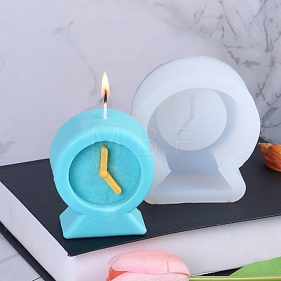 Clock Food Grade Silicone Candle Molds PW-WG25703-01-1