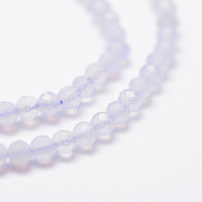 Natural Blue Lace Agate Beads Strands G-K185-04-1