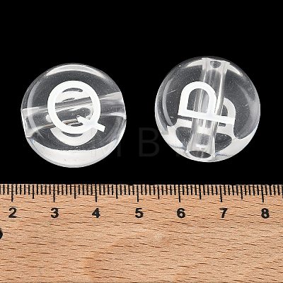 Transparent Acrylic European Beads MACR-K365-02B-06-1