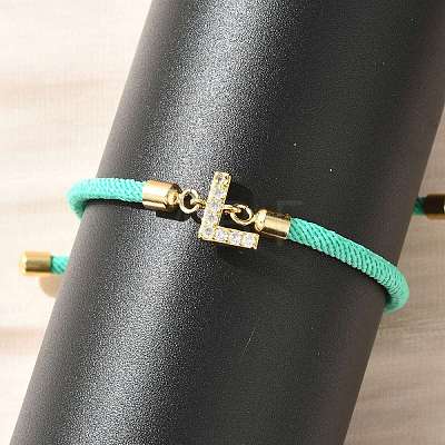 Adjustable Nylon Cord Bracelets BJEW-C096-01G-12-1