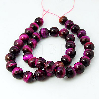 Natural Rose Tiger Eye Beads Strands X-G-G099-6mm-3-1