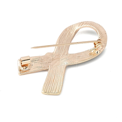 Awareness Ribbon with Flower Enamel Pins JEWB-H030-01KCG-04-1