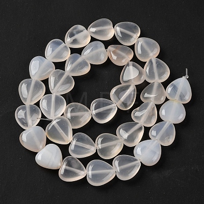 Natural White Agate Beads Strands G-I372-A01-01-1