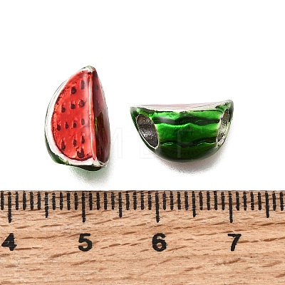 Alloy Enamel European Beads MPDL-F020-01P-1
