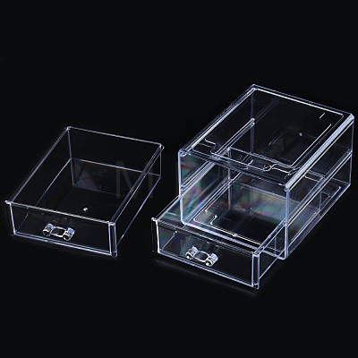 Double Layer Polystyrene Plastic Bead Storage Containers CON-N011-043-1
