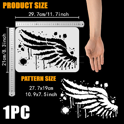 Plastic Drawing Painting Stencils Templates DIY-WH0396-684-1