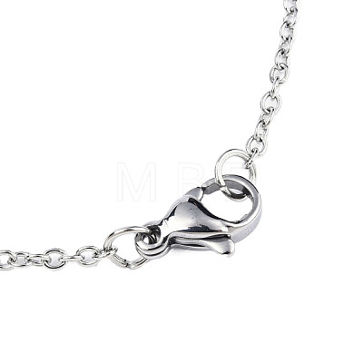 Non-Tarnish 201 Stainless Steel Pendant Necklaces NJEW-S105-JN605-45-1-1