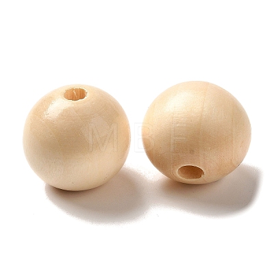 Wood European Beads WOOD-C006-04C-1