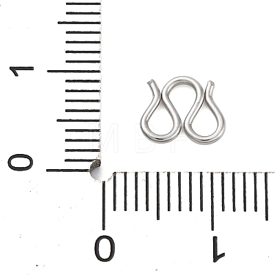 304 Stainless Steel S-Hook Clasps STAS-Z048-06P-02-1