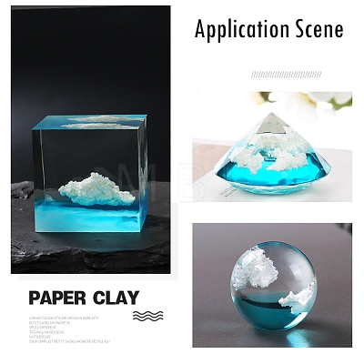 Cloud Paper Crane Ocean Fill Mud DIY-E032-04-1