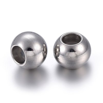 201 Stainless Steel Beads STAS-O110-13P-A-1