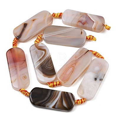 Dyed & Heated Natural Banded Agate Beads Strands GG-CBAB9C6-D05-01-1