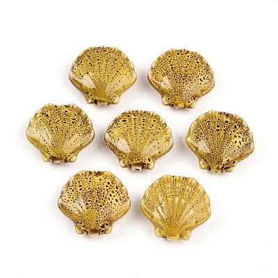 Handmade Porcelain Beads PORC-N009-01G-1