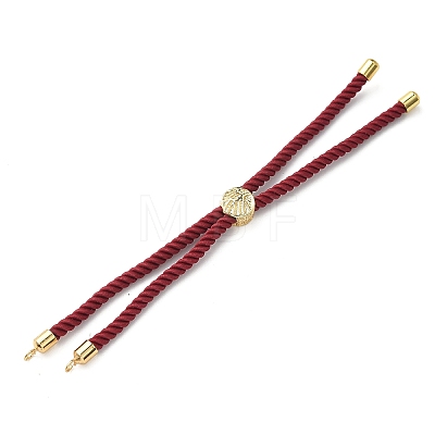 Cotton Cord Bracelet Making KK-F758-03R-G-1