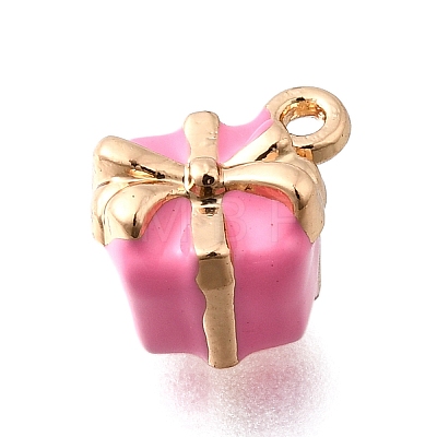 Zinc Alloy Enamel Charms FIND-U029-01G-03-1